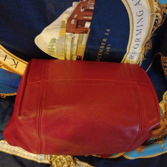 ❤️ COACH Red 4133 Waverly Bag + Red Coach Fob - Picture 4 of 10